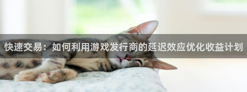 杏耀官网登录注册账号失败：快速交易：如何利用游戏发行商的延迟效应优化收益计划