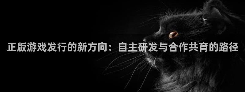 杏耀官网注册方法是什么软件：正版游戏发行的新方向：自主研发与合作共育的路径